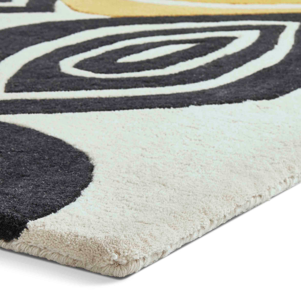 artisanal leaf tufted rug 2 sizes available