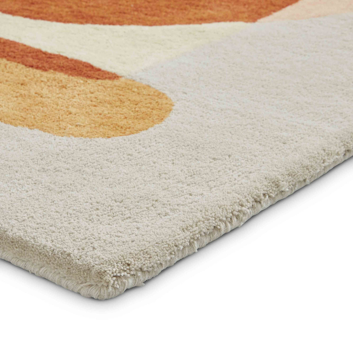 artisanal leaf tufted rug 2 sizes available