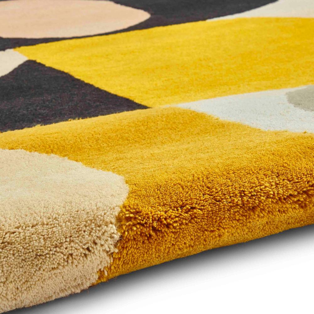 artisanal leaf tufted rug 2 sizes available