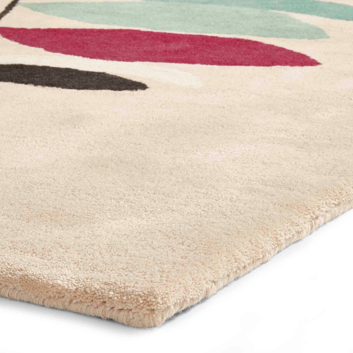 artisanal leaf tufted rug 2 sizes available