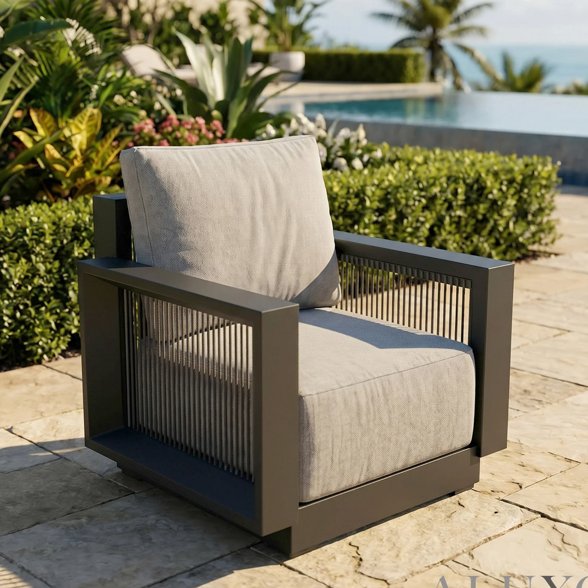 Isola Outdoor Lounge Set - Onyx - 5 Seater
