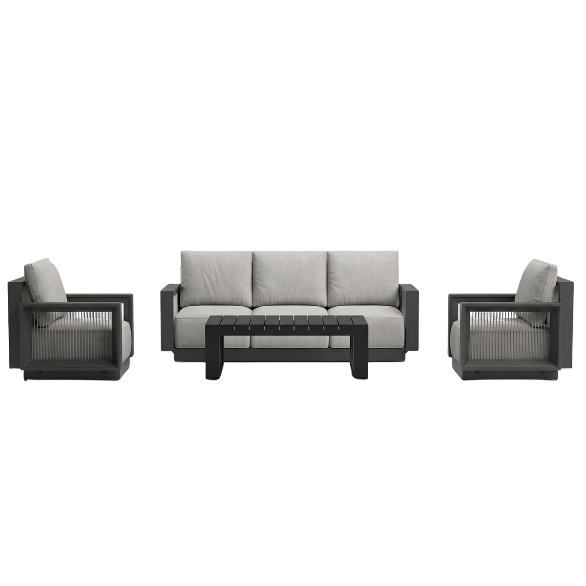 Isola Outdoor Lounge Set - Onyx - 5 Seater