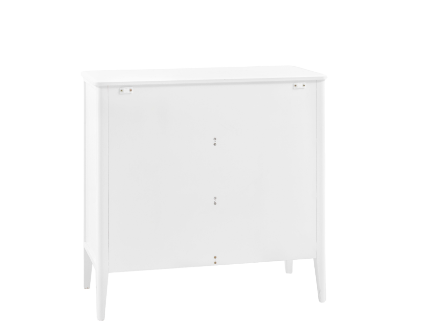 Accito White 3 Drawer Wooden Chest