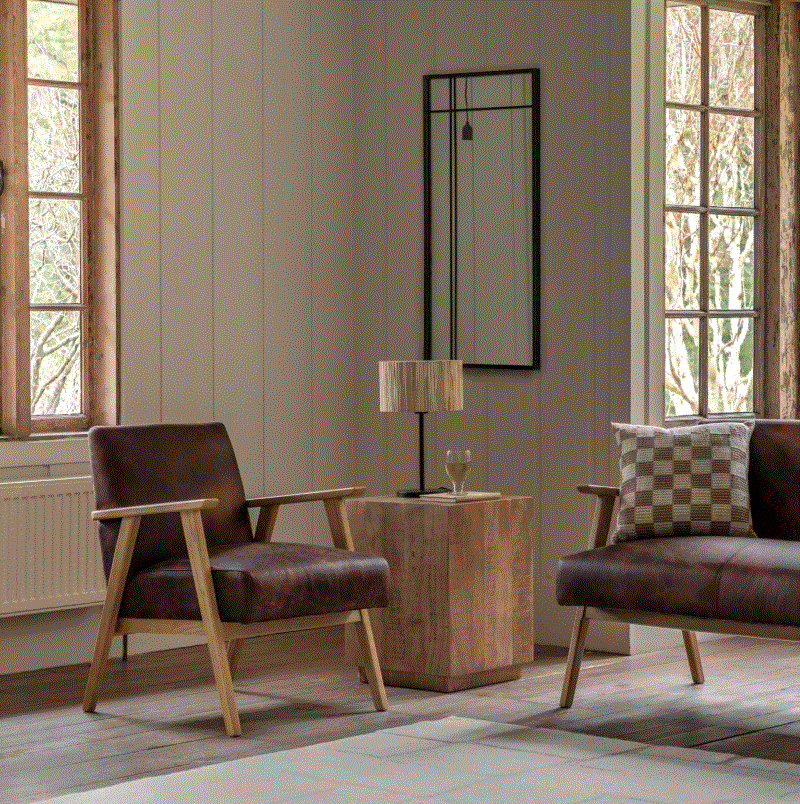 Neto Armchair Vintage Brown Leather