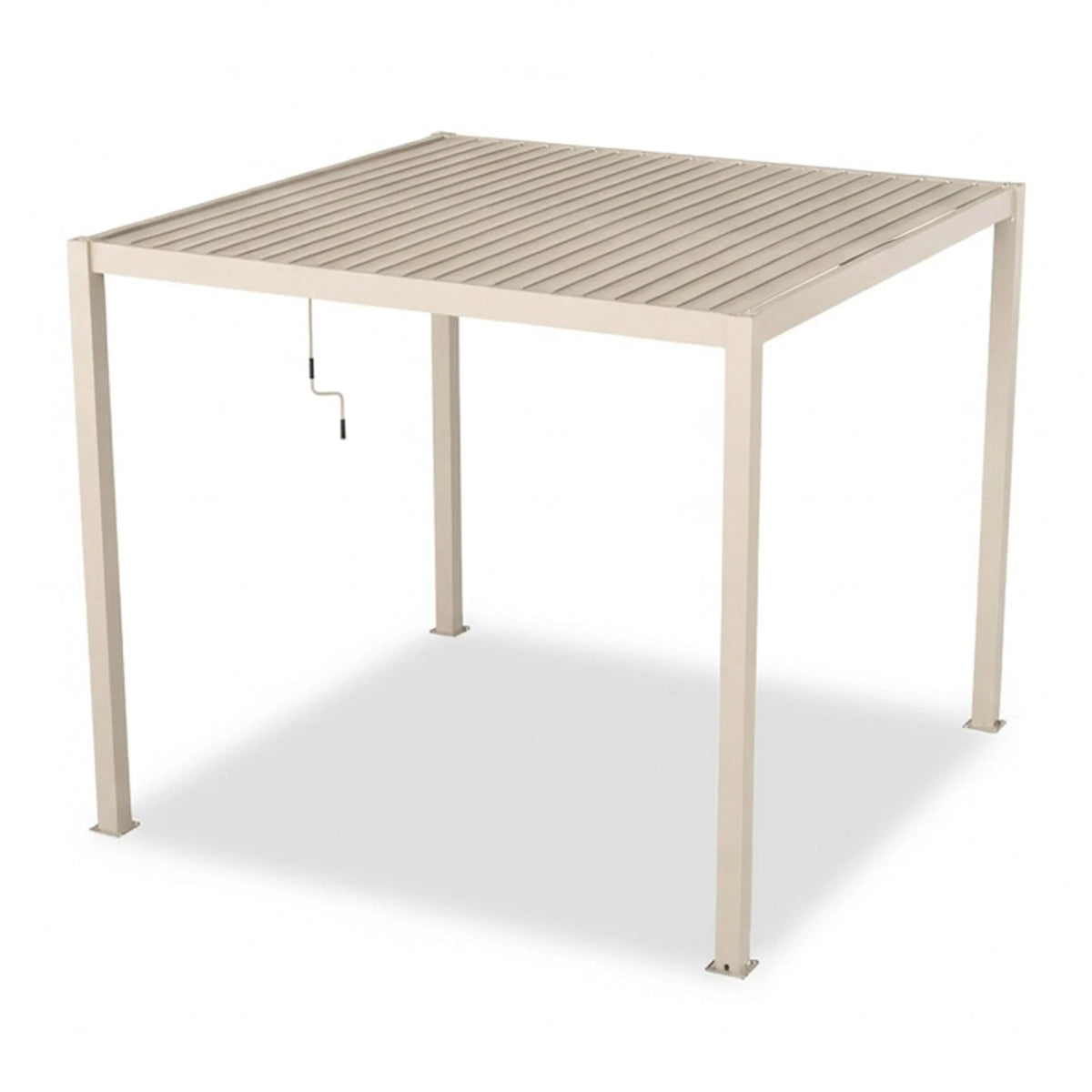 Juno Latte Pergola Aluminium Rectangular 3m x 3m - Frame Only