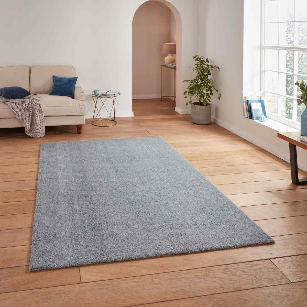 eco washable shaggy rug in charcoal 3 sizes available