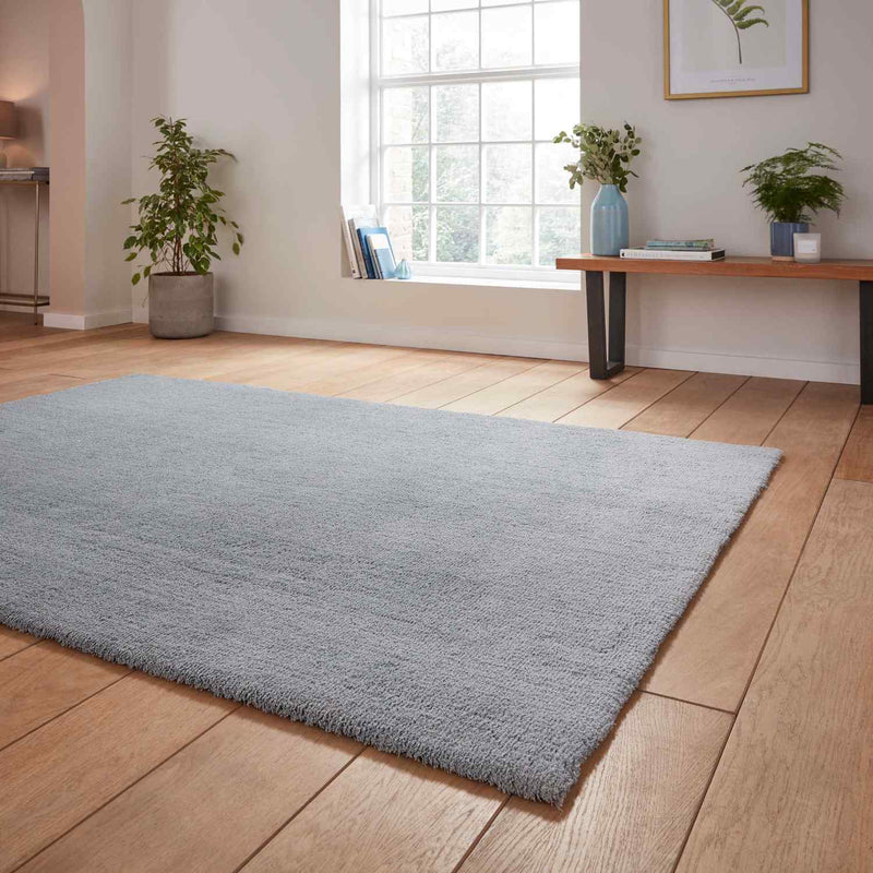 eco washable shaggy rug in charcoal 3 sizes available