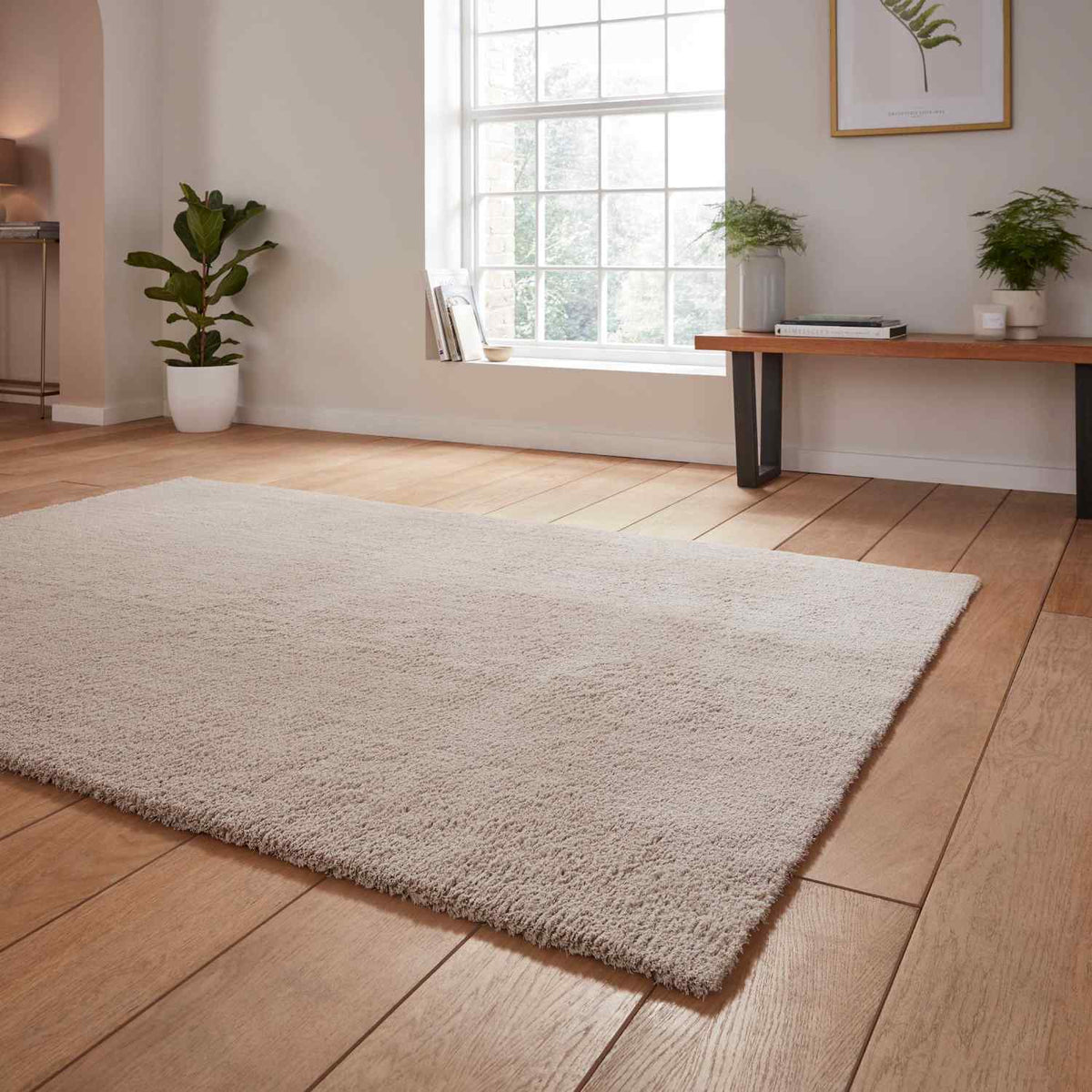 eco washable shaggy rug in charcoal 3 sizes available