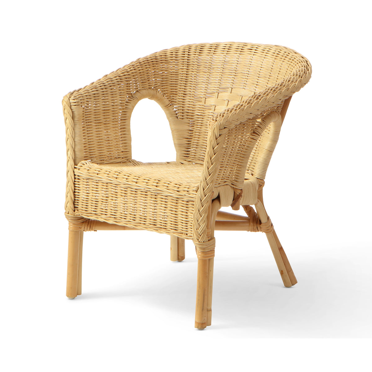 Kids Wicker Loom Chair – Natural
