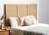 Venice Rattan & Wood Headboard for King Beds in Natural