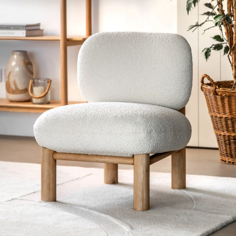 Kubu Chair in Boucle Vanilla