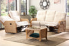 Paris Light Oak Reclining 3 Seater 3pc Suite