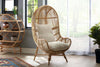 Loft Chair Natural Rattan in Jasper Beige/Cream Fabric