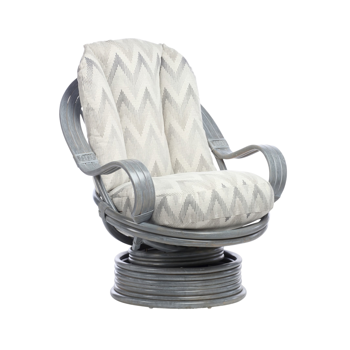 Grey Laminated Swivel Rocker in Yang