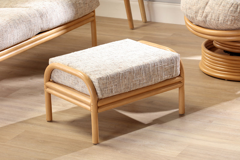 aspen light oak footstool