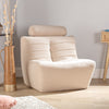 Cream Boucle Chair - UK Crafted