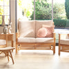 Chester Natural Cane Two-Seater Sofa