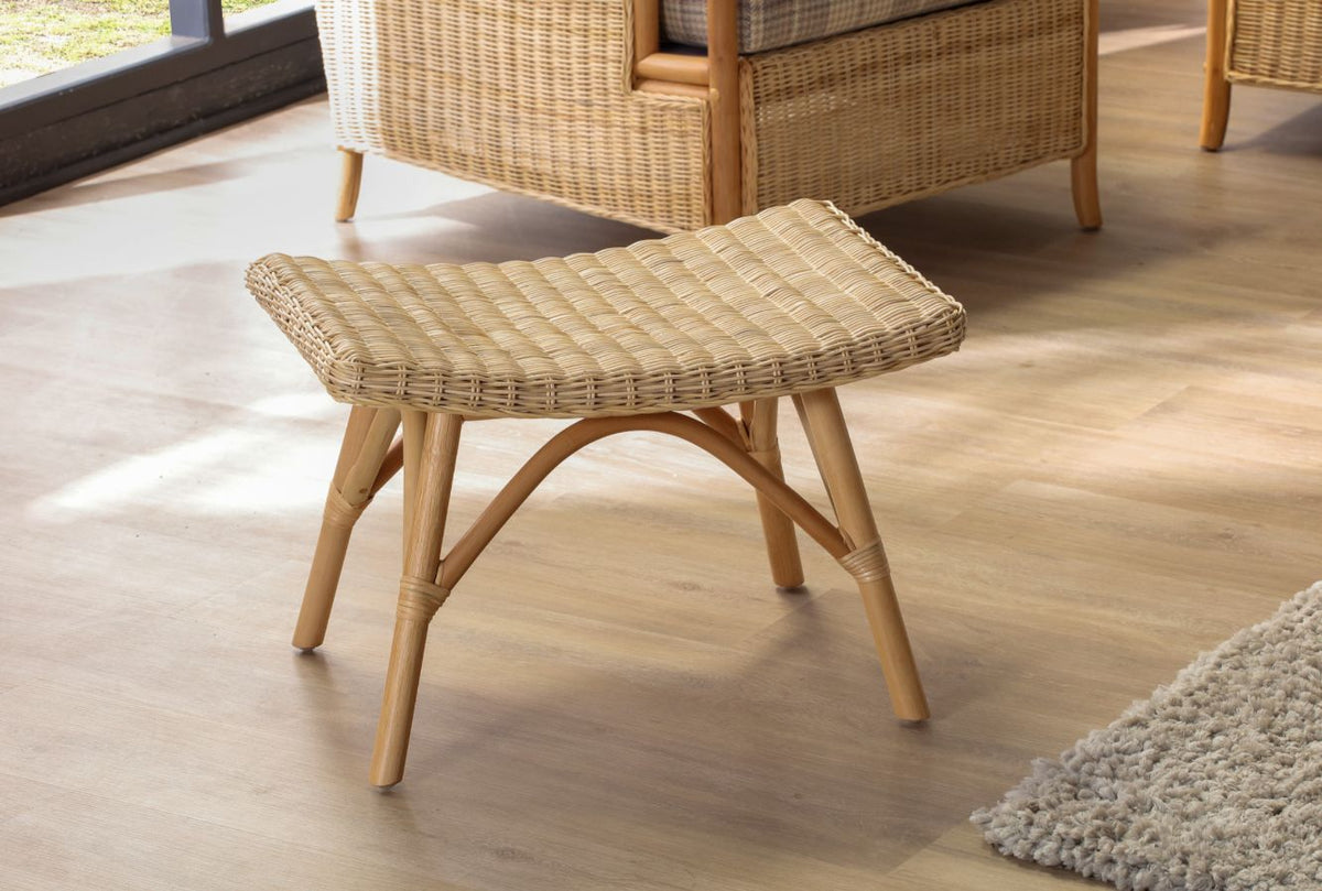 Eden Natural Rattan Footstool