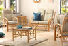 Bali Light Oak 2-Seater 3pc Suite | Traditional Cane Sofa