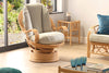 Bali Light Oak Laminated Swivel Rocker Chair