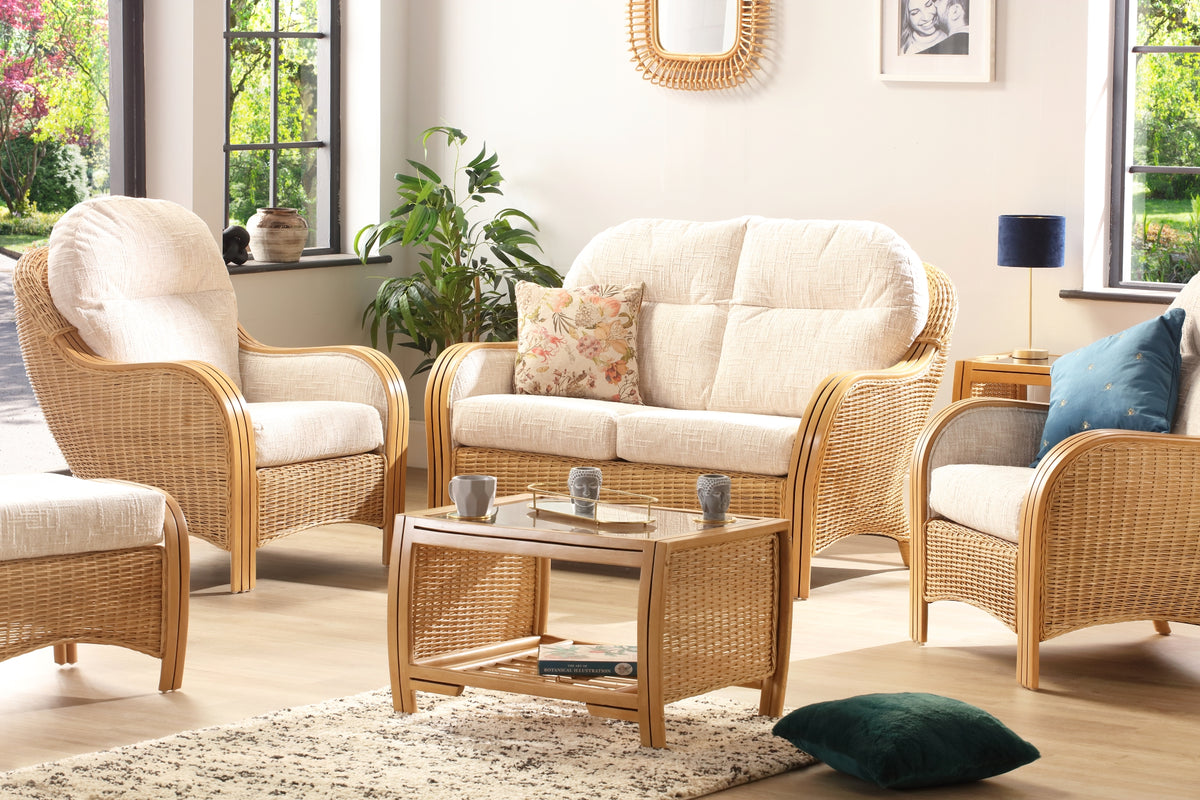 Desser Centurion Rattan & Glass Coffee Table