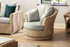 Natural Lyon Swivel Chair