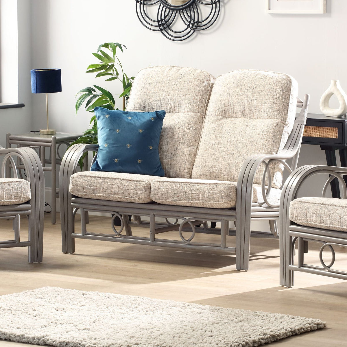 Madrid Grey 2 Seater Suite