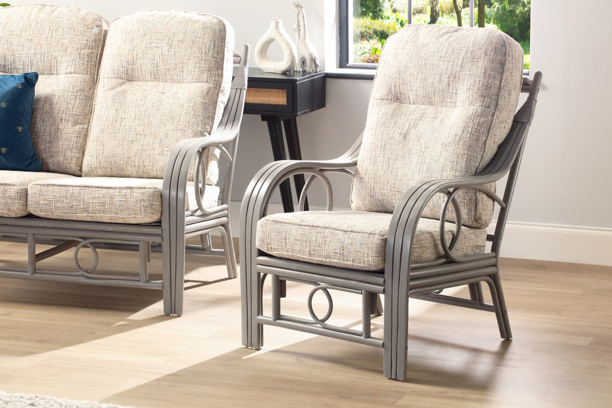 Madrid Grey 3 Seater Suite