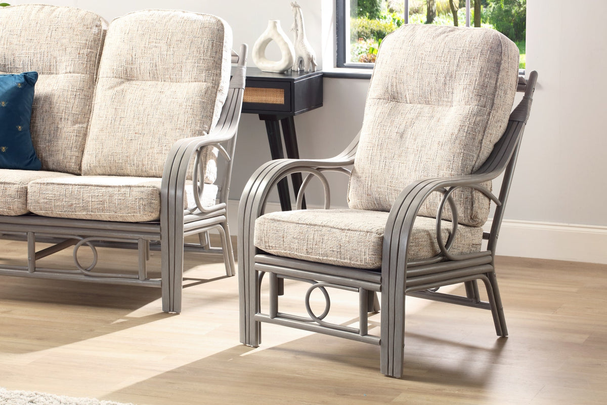 Madrid Grey 3 Seater Suite