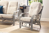 Madrid Grey Wash Cane Armchair