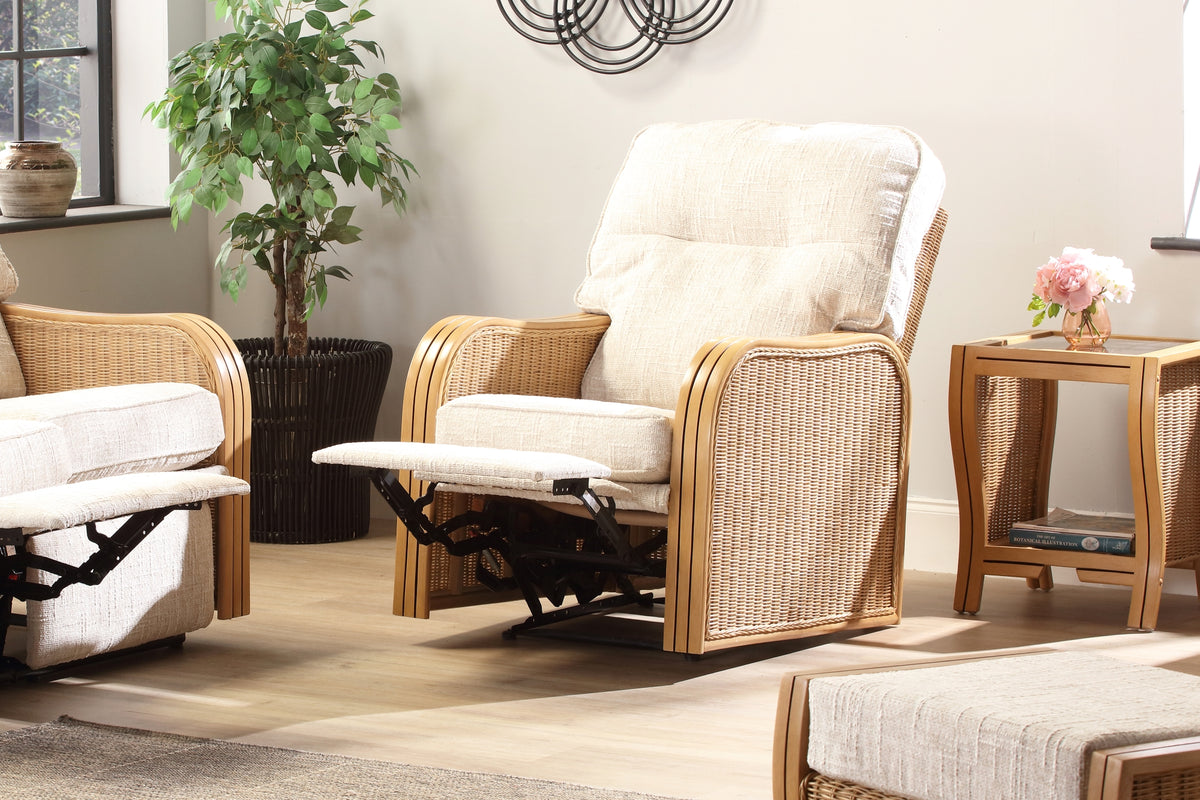 Paris Light Oak Reclining Armchair