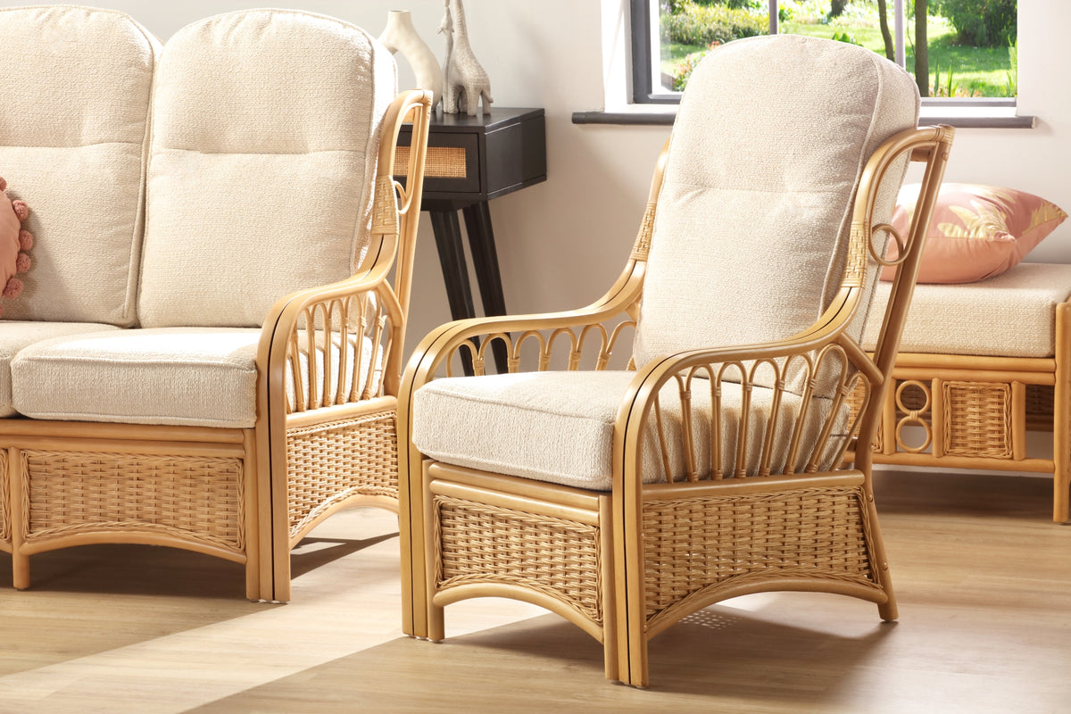 Vale Light Oak 3-Seater Suite