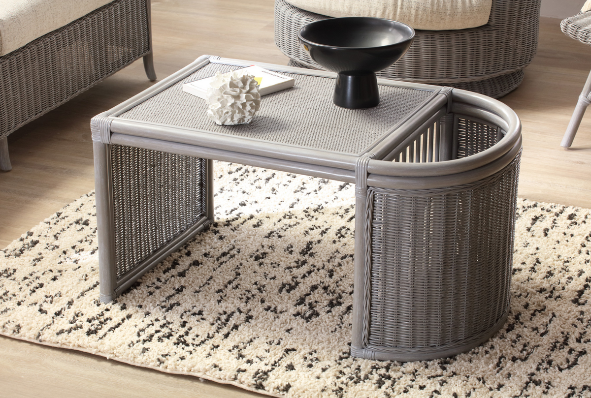 Eden Grey Cane Coffee Table