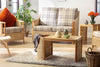 Eden Natural Cane 2 Seater Sofa 3pc Suite - Modern Design