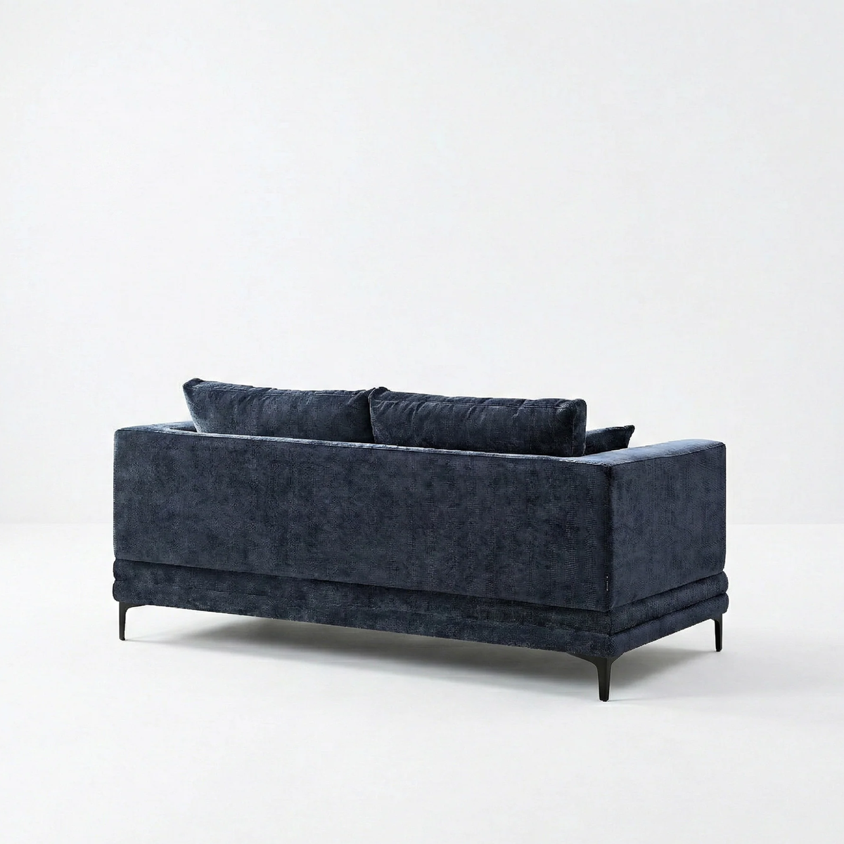 Linden 2-Seater Sofa in Aegean Blue Velvet