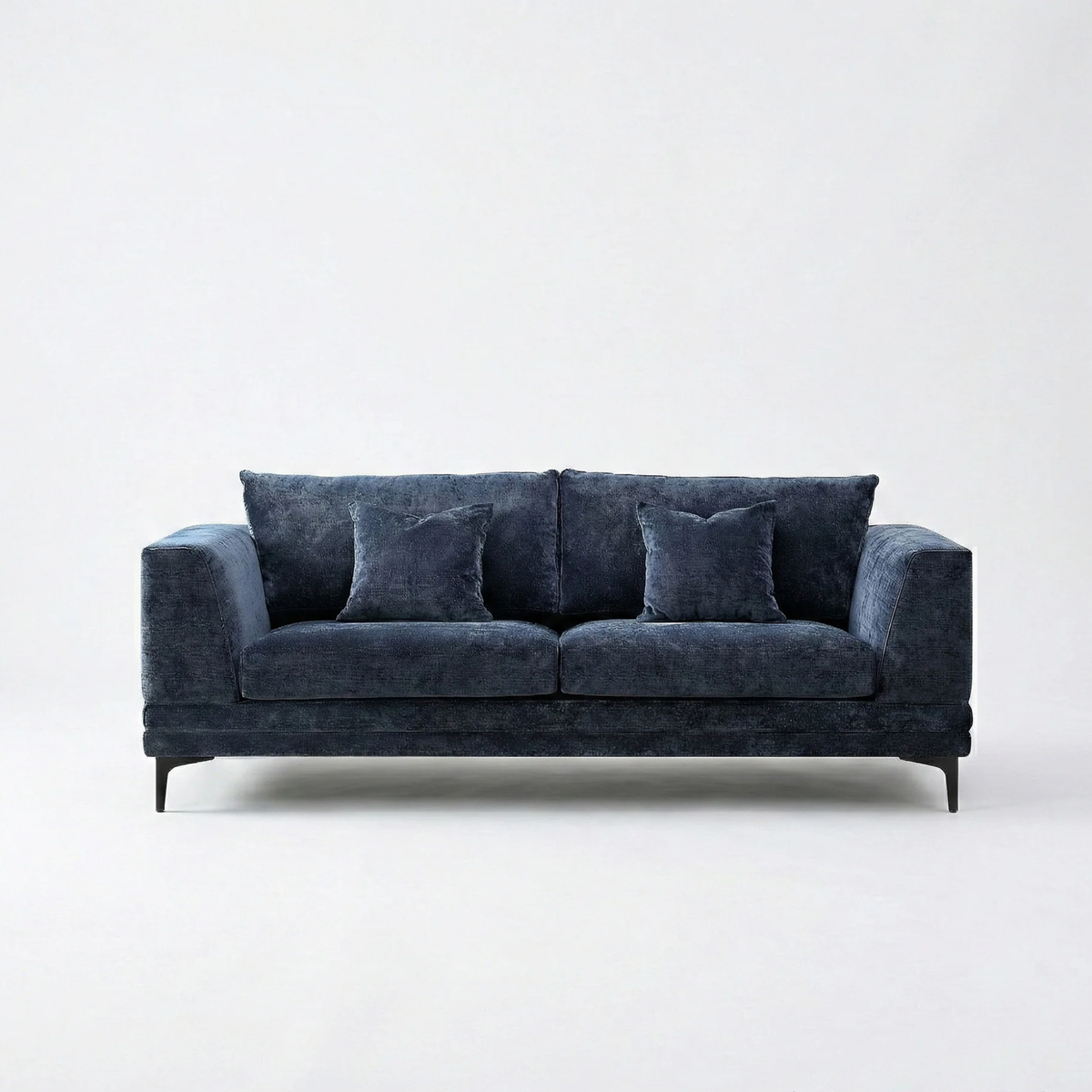 Linden 3-Seater Sofa in Aegean Blue Velvet