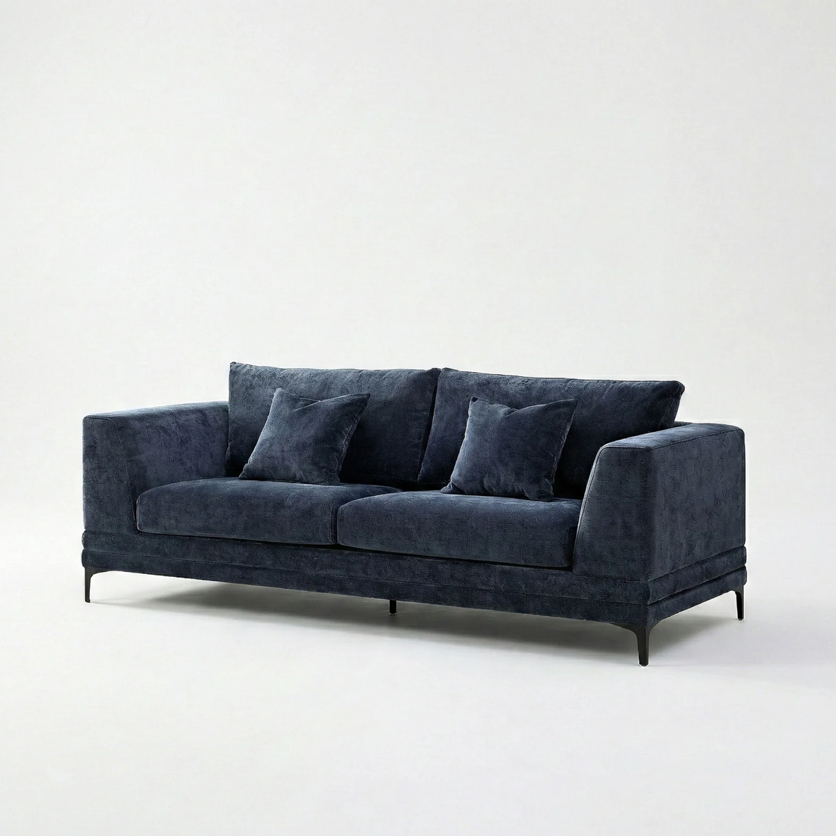 Linden 3-Seater Sofa in Aegean Blue Velvet