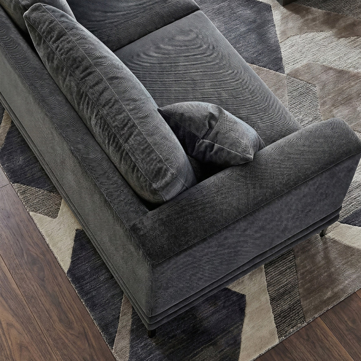 Linden 3-Seater Sofa in Steel Velvet