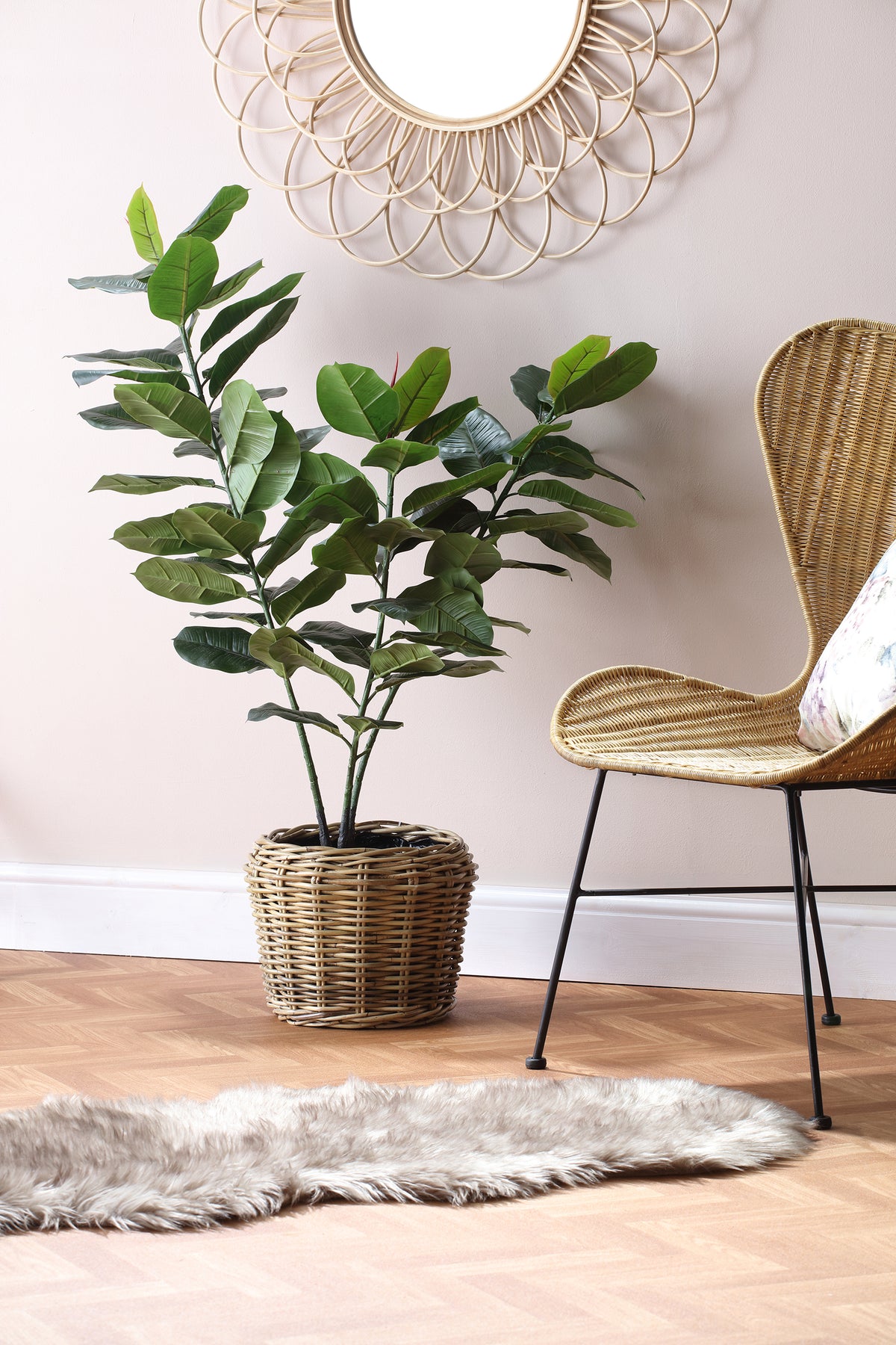 Set of 3 Lined Plant Baskets