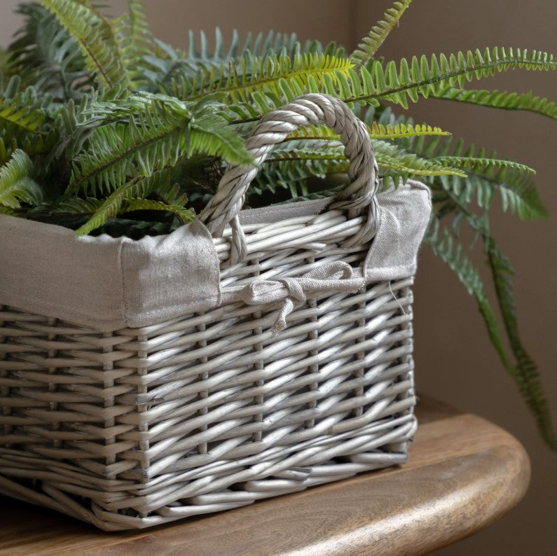Desser Lined Baskets Natural Set of 2