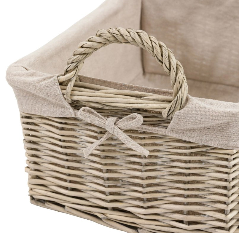 Desser Lined Baskets Natural Set of 2