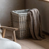 Desser Lined Grey Laundry Basket