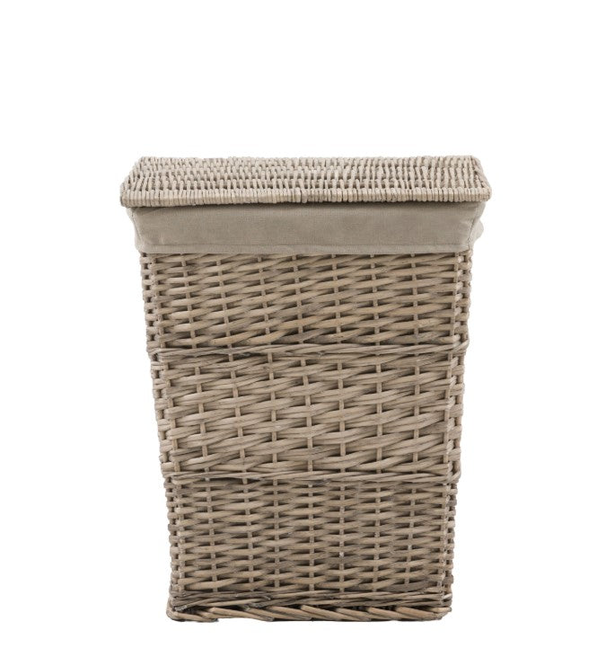 Desser Lined Grey Laundry Basket Set of 2