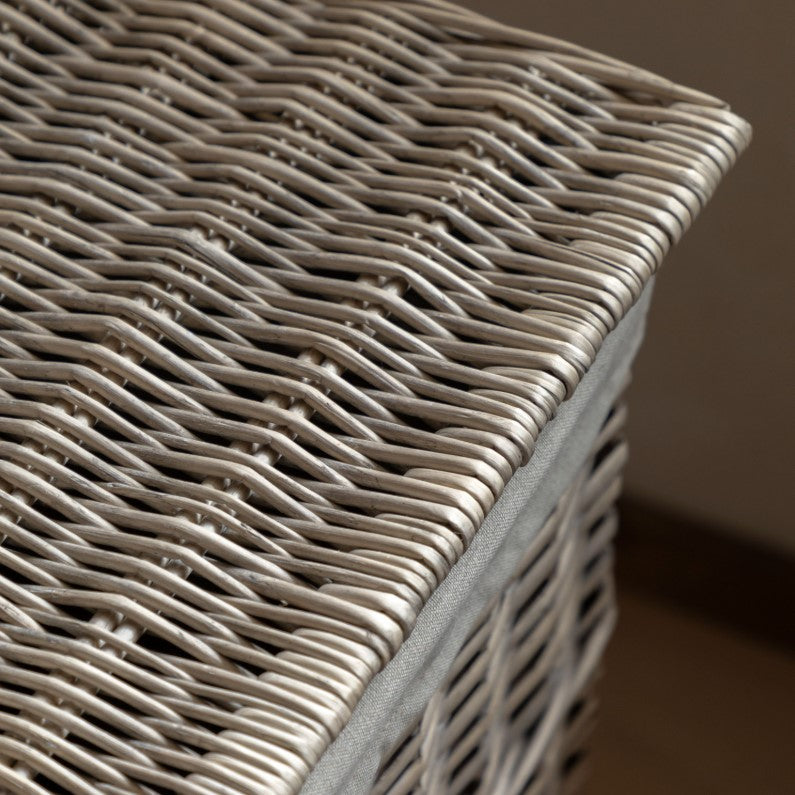 Desser Lined Grey Laundry Basket Set of 2