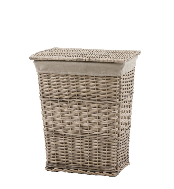 Desser Lined Grey Laundry Basket Set of 2