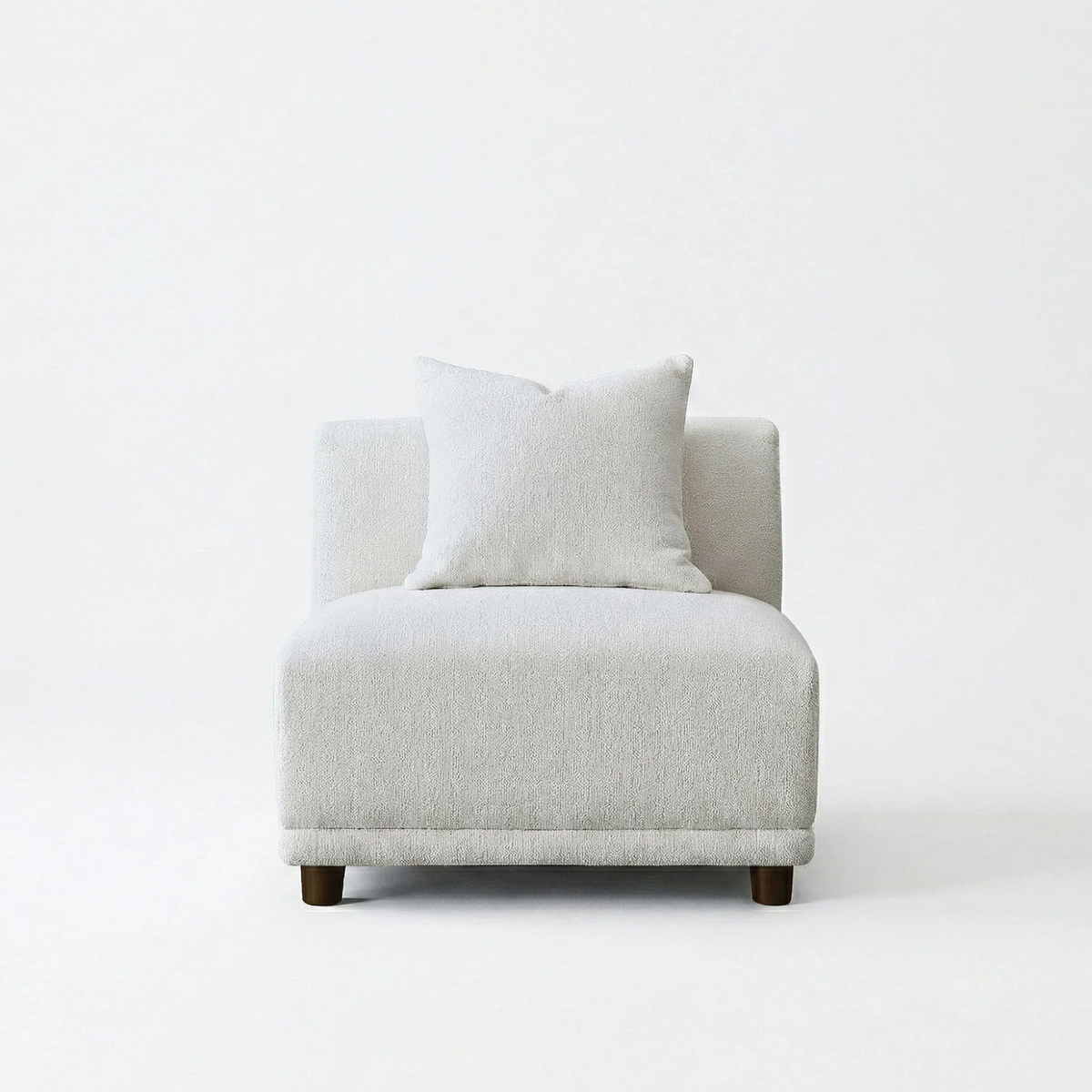 Liora 5-Piece Modular Corner Sofa in Polar Boucle