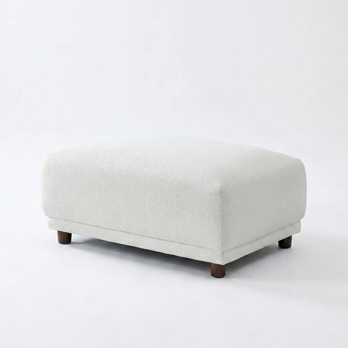 Liora Modular Footstool in Polar Boucle