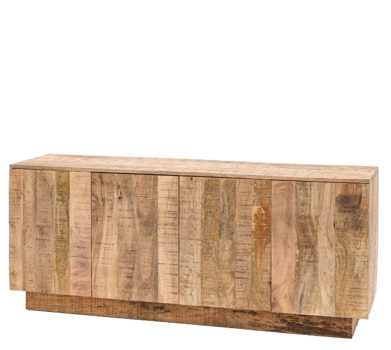 Lopa Mango Wood 4 Door Sideboard Cabinet