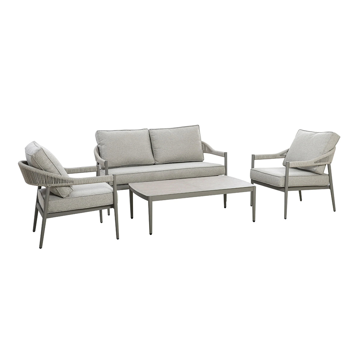 Loretto 2 Seat Sofa Set - Cool Linen