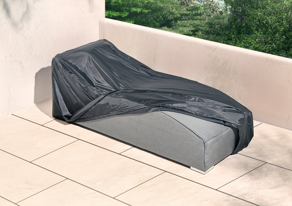Aruba Outdoor Fabric Wave Sun Lounger